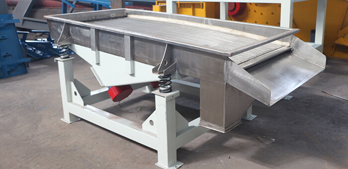 linear vibratory screening machine