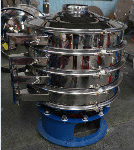 Automatic Stainless Steel Rotary Vibrating Sieve Machine For Fruit Juice / Sugar / Cane Juice Sieving