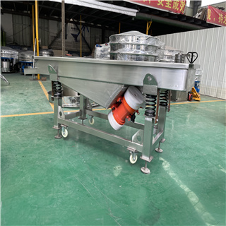 single-layer Complex Frequency Garlic Powder Linear Vibrator Screen Sieve For Food Processing