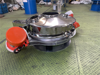 Single Deck High Effect Grain Direct Discharge Sifter Sieve Rotary Vibrating Screen