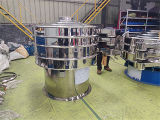 Vibrating sieve for food industry