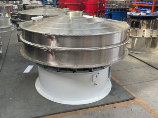 China stainless steel circular small vibrating screen round sieving machine for food powder/vibro screen separator/vibro screen separator
