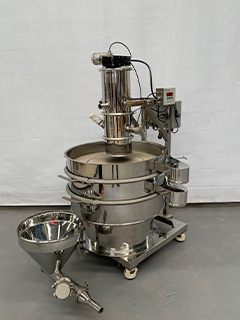 Resin sand round vibrating sifter stainless steel 316/vibrator separator/vacuum feeder machine