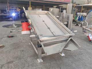 Linear Vibrating Screen Machine For Gold Mining/Manufacturer Ss304 Biscuit Linear Vibrating Separator