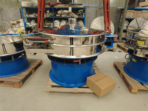 Single Deck Circular Round Vibrating Screen Sifter For Dust Removing