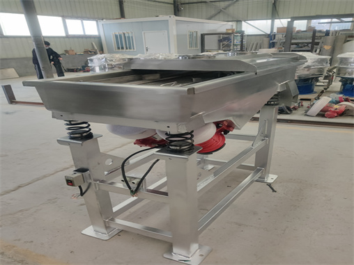Linear vibrating screen for food industry produce vibration sieve