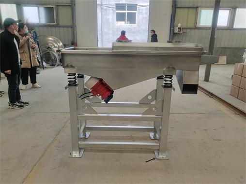 Single Layer Carbon Steel Linear Vibration Sifter Separator For Remove Impurities