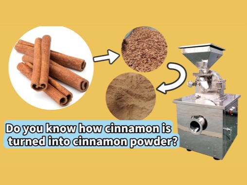 Two types of grinders for cinnamon powder processing