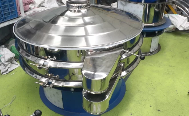 All Stainless Steel Flexible Rotary Vibrating Screen For Coffee Beans Sieving