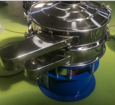 Stainless Steel Food Processing  Circular Vibrating  Screen Machine For Alkaline