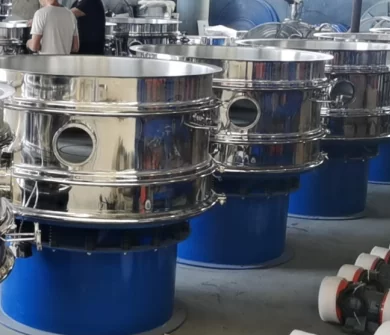2021 Single Deck 304 Stainless Steel Rotary Vibrator Screen For Protein Powder