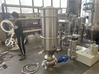 Stainless Steel Small Capacity Vacuum Conveyor For Soot
