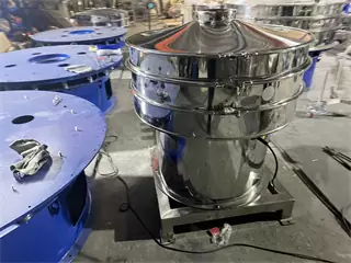 304 Stainless Steel Chemical Industry Circular Vibrating Sieve / Rotary Vibro Sifter For Powder