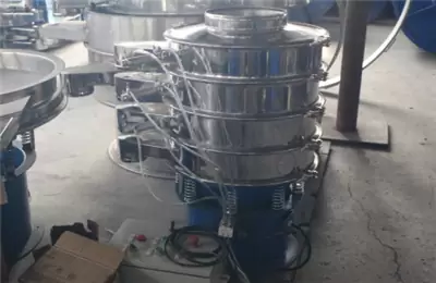 New Double Layer Stainless Steel 304 Vibrating Screen For Silicon Carbide