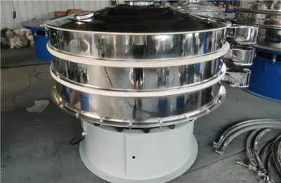 Diameter 800mm High Precision Double Deck Vibrating Sieve Separator Machine For Chemical Powder