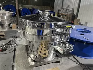 China Vibrating Screen 1000mm Rotary Vibration Screening Food Grade Rotary Vibration Sieve For Sugar Powder