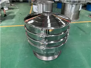 Mobile Granular Fertilizer Vibrating Sieve Shaker /  Vibrating Screen For Hemp Seed