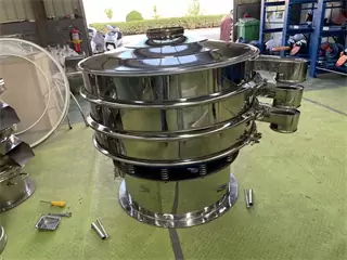 800mm 1 Deck Pharmaceutical Pearl Powder Circular  Rotary Vibro Sifter