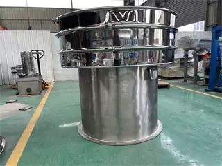 New Type Mobile Double Layers Carbon Black Round Vibrator Sieve Machine