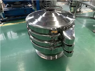 High Efficiency Food Grade Rotary  Soybean powderVibrating Sieve Separator For Removing Impurities