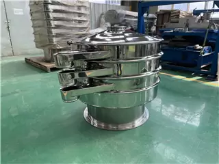 China Professional Design Aluminium Powder Vibrating Screen Classifier With Sifter Cleaning Device
