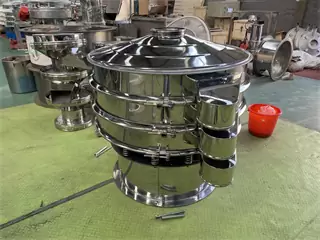 New Style Diameter 800mm Stainless Steel Vibrating Sieve Separating Machine For Sugar / Salt