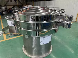 Double Deck Vibrating Screen Rotary Vibrating Shaker For Sucrose Sugar Screening