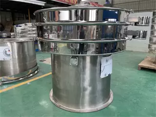 Rotary Vibrating Screen Filter For Sieving Herb Powder/ Spices / Mobile Vibration Screening Machine