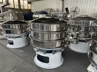 600 3 Layers Corn Starch Sieve Wood Chips Rice Pakistan Icing Sugar Sieving Machine