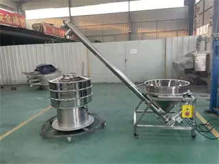 304 Sus Sandalwood Seed Sludge Dewatering Three-d Vibratory Screen Sieving Machine