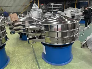 China Soil Cheap Plastic round vibro screening machine For Sale/powder sieving machine /powder sifter