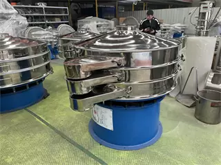 Three Decks Baobab Powder Vibratory  Shaker Screen Separator Sifter Sieve Machine /circular vibration sieving machine