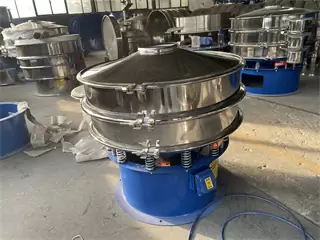 Corn Starch Flour Sea Salt Round Vibrating Sieve Powder Sifter Machine/round vibration sieve factory
