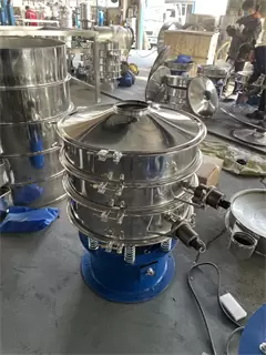 Stainless Steel Flour Powder Sieving Tobacco Leaves Vibrating Sieve/powder rotary vibrating sieve/bean sieve