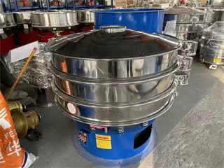 China 600mm Rotary Sifter Screen/circular Fine Powder Vibratory Sieve Machine/portable sieving machine