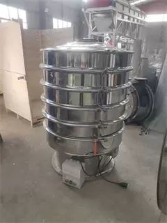 High Capacity Rice Vibrating Sifter Milk Powder Sieving Machine/powder vibration sieve factory/rotary screen/sieve electric flour/sieve vibrating separator