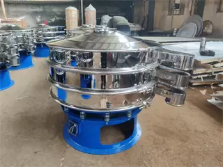 Low Noise Circular Fine Powder Vibrating Screen /VIBRAT SCREEN/vibrating sieve machinery/beans sieving machine