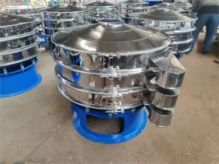 High Capacity Circular Sieving Sifter Pollen Powder Vibrating Screen /tainless steel Vibrating dewater deoil machine