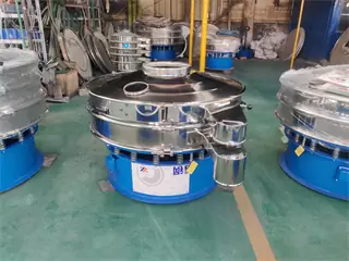 1 Deck Round Vibrating Screen Sieve Sifter For Potato Powder /sieves vibrating machine/wheat mill sieve/vibro screen separator