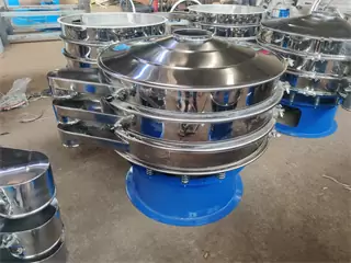 Rotary Cassava Starch Sifting Machine / Vibration Powder Filter Screen /powder sieving machine/powder vibrator/food sieve manufacturer