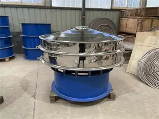 Rotary Vibrating Screen For Powder Sieve 800 90% Accuracy 200kg Vertical Vibrating Motor Circular 1-5 Layers Customized 800mm