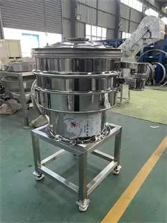 Automatic Food Grade Spices Rotary Vibrating Sieve Machine Stainless Steel Food Separator Round Vibratory Filter Sieve Machine