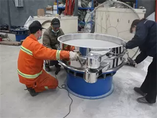 Large Caoacity 1500mm Diameter Vibrating Screen For Polyethylene Master batch /circular vibrating screen/vibrating screen price/vibration screen frame