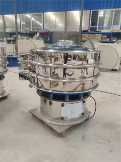 Food Grade Vibrating Screen Flour Vibrating Screen Small Sieving Machine Stainless Steel Rotary Vibrating Screen