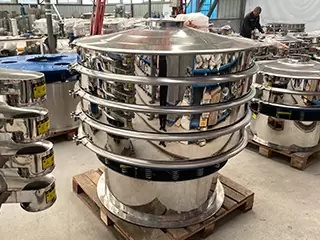 Rotary Coffee Bean powder vibrating screen/Industrial Stainless Steel Vibrating Sifter Chemical Sieve Screen
