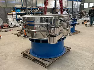 China Hot Sale 800mm 2 Deck Particle Size Analysis Animal Aggregate Feed Vibrating Sieving Machine