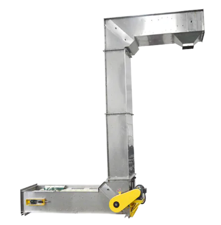 Z-type bucket elevator for conveying sawdust