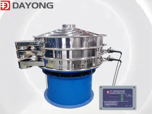 Screening of rubber powder