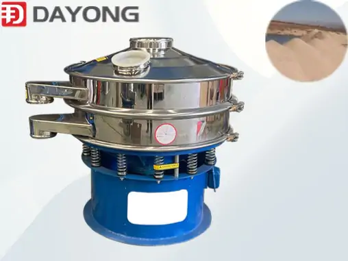 Rotary vibrating screen for screening construction sand